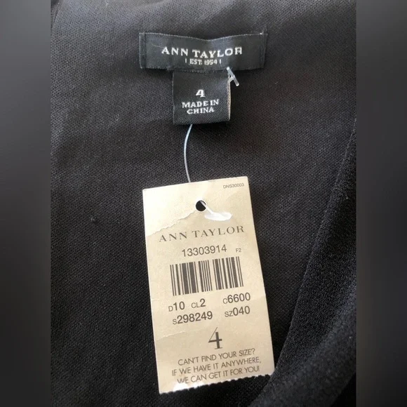 NWT Ann Taylor Size 4 Little Black Dress - Picture 5 of 7
